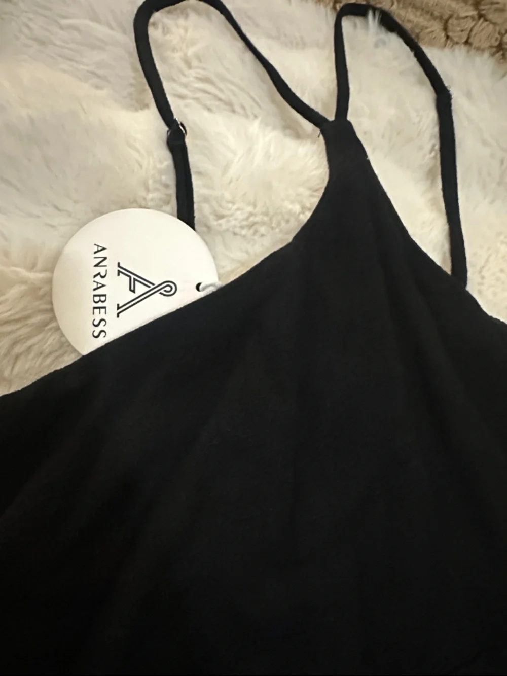 Black Spaghetti-Strap Wide-Leg Jumpsuit - Sleek Evening Romper - Picture 5 of 10